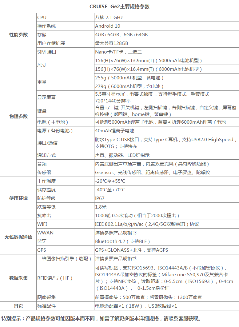 東大CRUISE Ge2智能工業(yè)級手機(jī)
